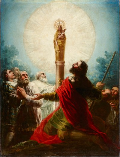 The Apostle James and His Disciples Adoring the Virgin of the Pillar by Francisco de Goya